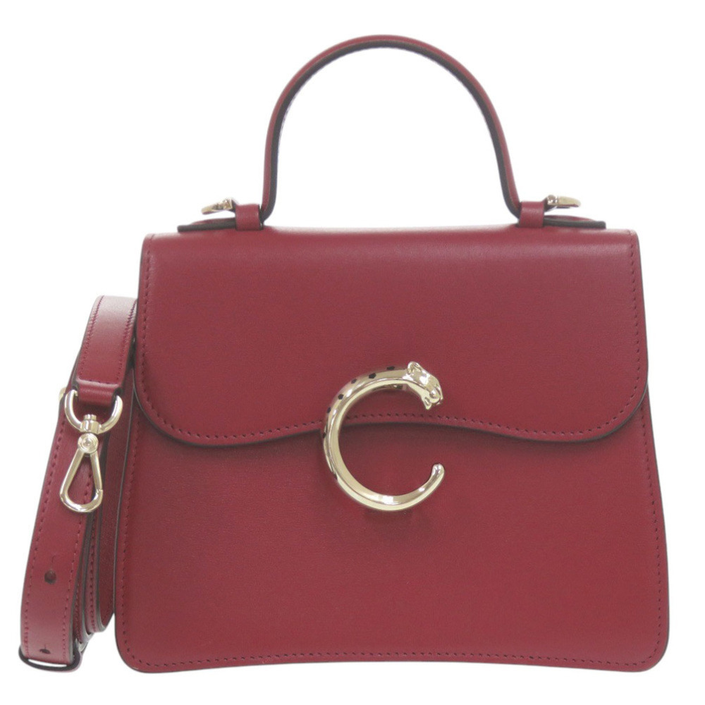 Cartier Mini Bag Panthère C L1002326 Leather Red Handbag 0257CARTIER